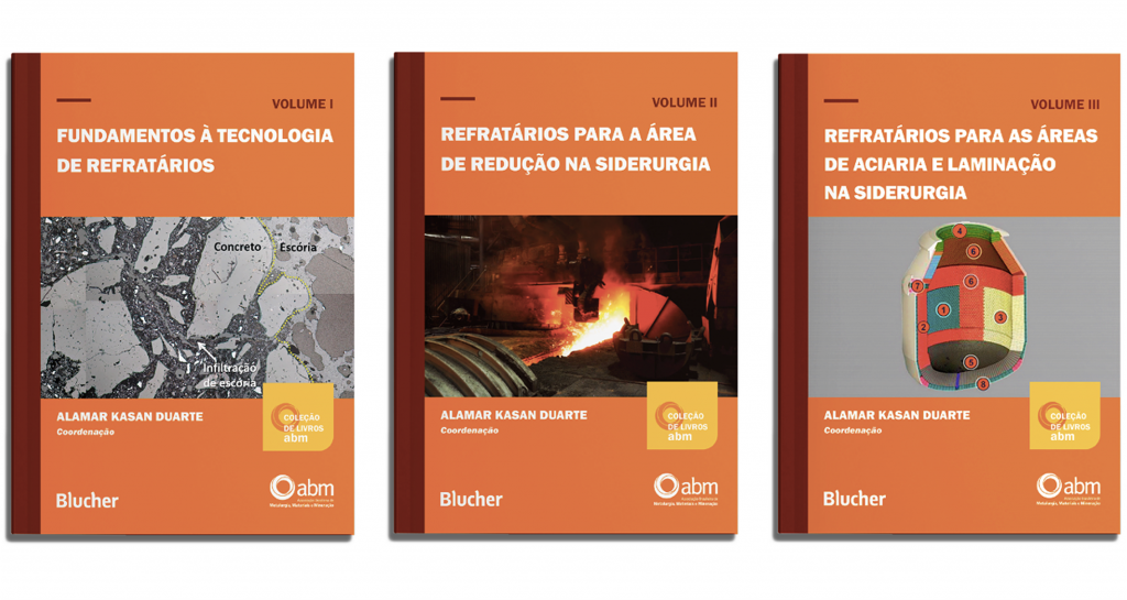 ABM e editora Blucher realizam webinar gratuito para apresentação de livros da série Refratários para Siderurgia